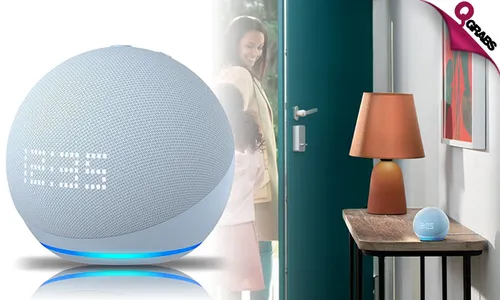 Amazon Echo Dot 5th Gen with Clock!